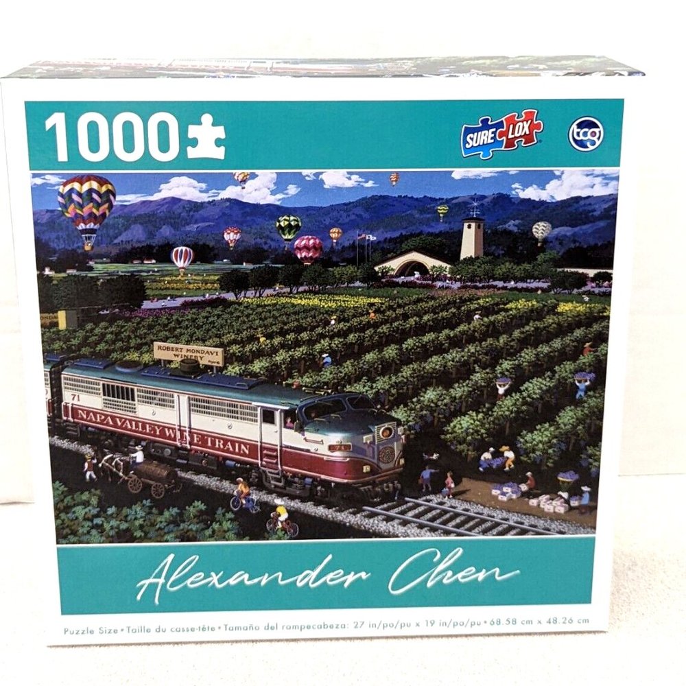 Train In California Wine Country 1000 Piece Puzzle New